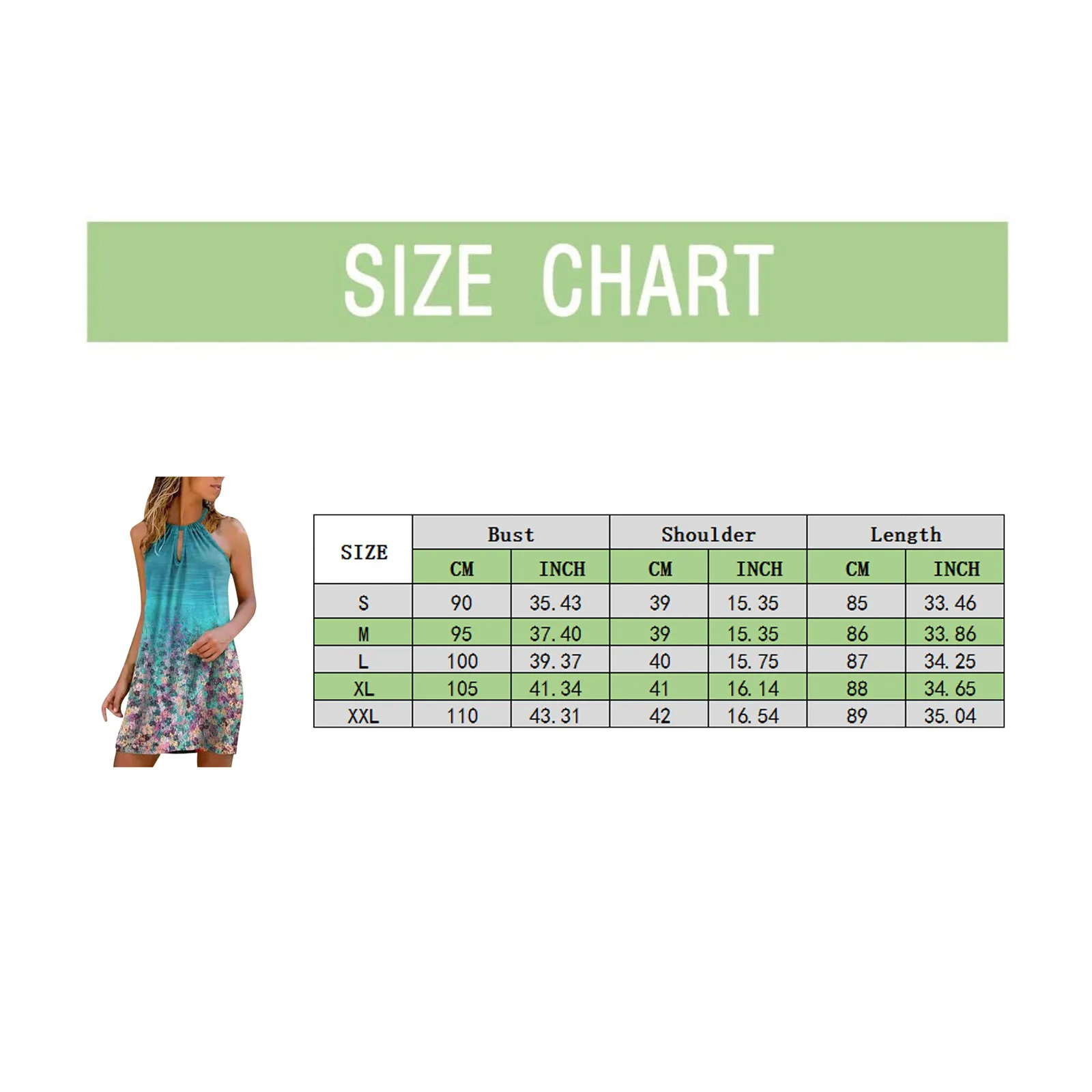 

Gradient Hollow Out Halter Sexy Dresses For Women 2021 Plus Size Daily Casual Sleeveless Vintage Green Grass Style Mini Dress