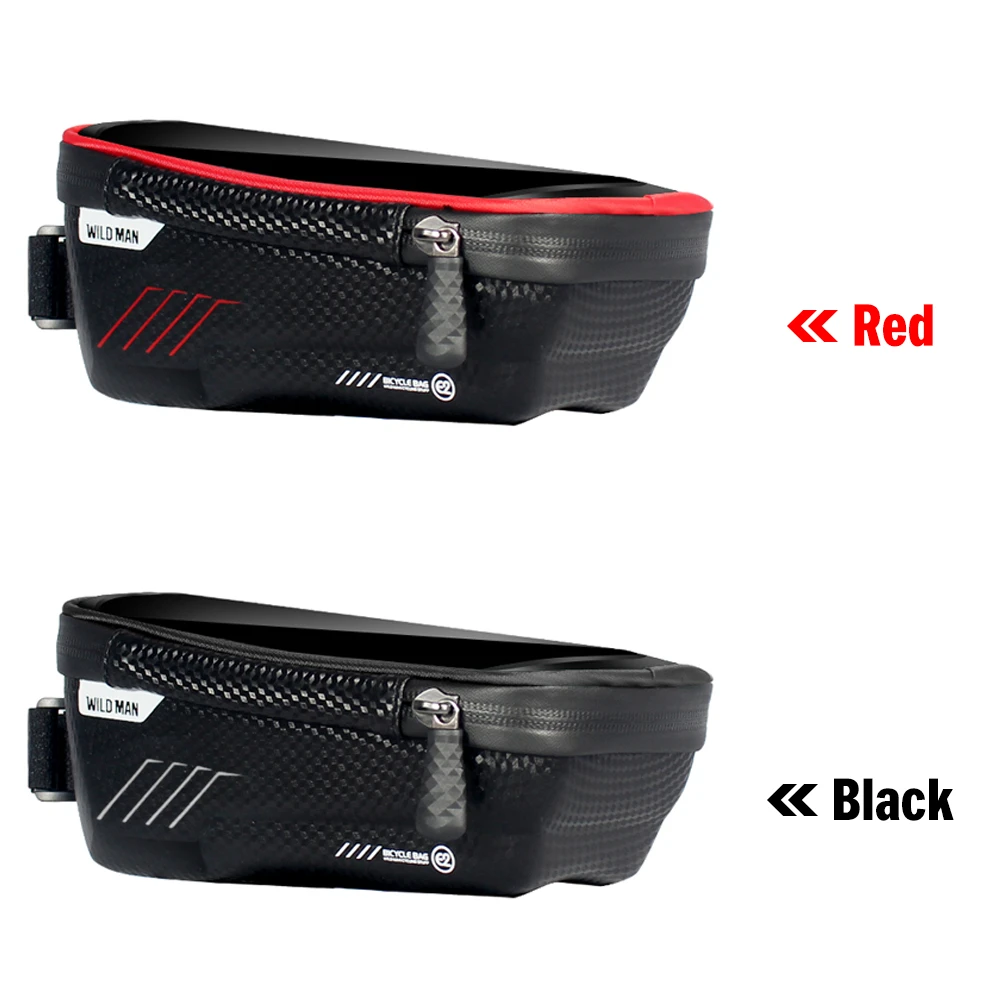 Bike Phone Bags with Touch Screen Holder Case Waterproof Bicycle Front Frame Tube Mount Storage Bag Cycling Pack | Спорт и