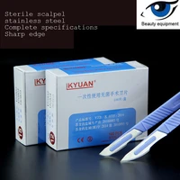 disposable blade carbon steel sterile blade no 11 high quality export blade no 15 plastic handle blade