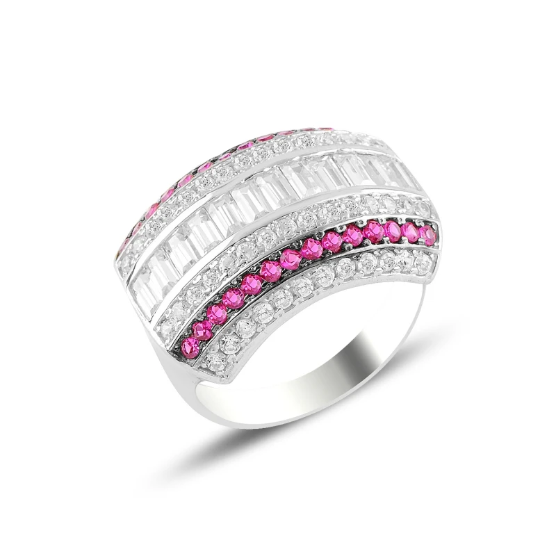 

Silverlina Silver Zircon Stone Ring