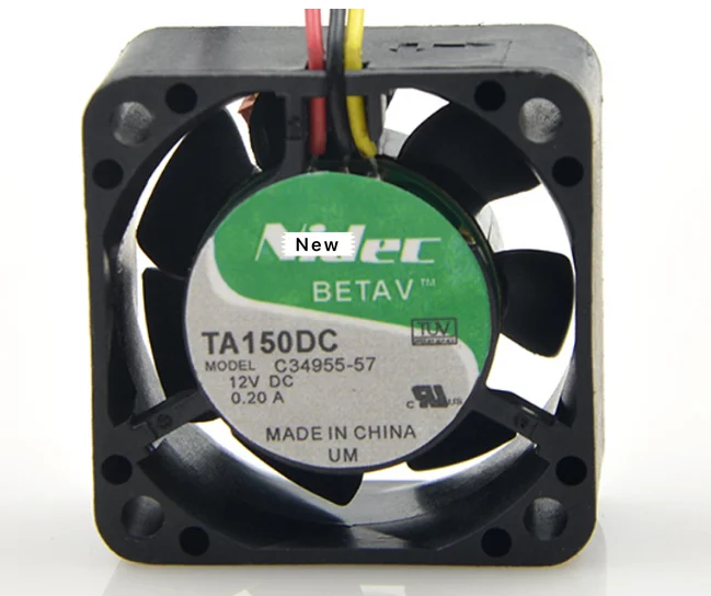 Для NIDEC TA150DC C34636-57 GHPF DC 12V 0.12A 3-проводной 40x40x20 мм вентилятор охлаждения сервера |