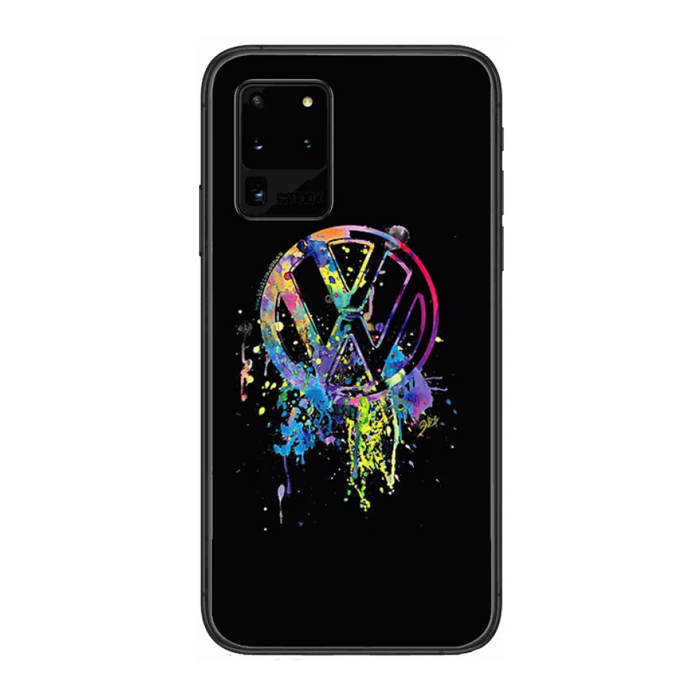 

Handsome luxury car Phone cover hull For SamSung Galaxy S 6 7 8 9 10 20 Plus Edge E 5G Lite Ultra black soft bumper