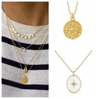 Цепочка-Подвеска женская из серебра 925 пробы, простое колье-ошейник пробы