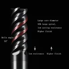 R0,5 Угловой радиус, Концевая фреза, вольфрамовая твердосплавная сталь с ЧПУ, шаровой нос, Фрезерный инструмент 2 4 флейты, резак, металлический маршрутизатор HRC 70 инструменты