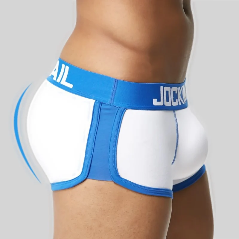 Сексуальное мужское нижнее белье jockmail с чашкой пуш-ап для большого пениса и