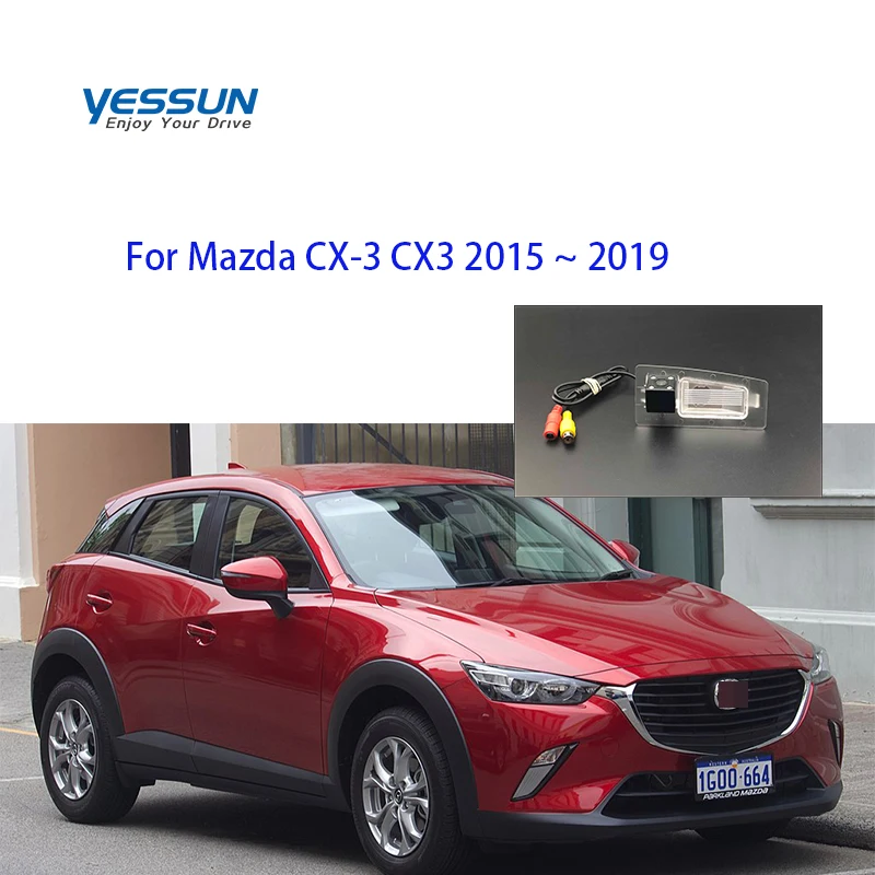 

Yessun HD CCD ночное видение автомобиля заднего вида резервная камера водонепроницаемая для Mazda CX-3 CX3 2015 ~ 2019 для камеры mazda