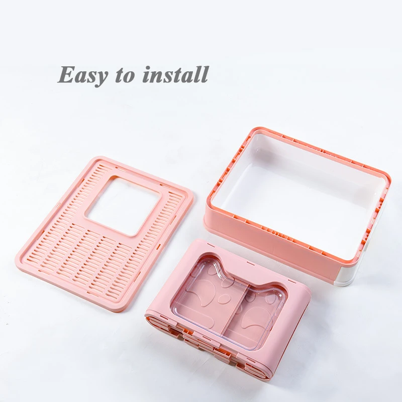 Кошачий Туалет для домашних животных складной бокс кошачьего туалета с большим