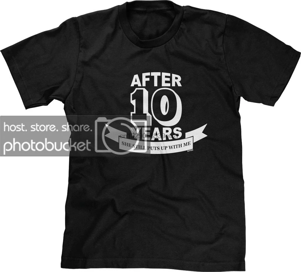 Забавная Мужская футболка с коротким рукавом надписью на годовщину кляпом