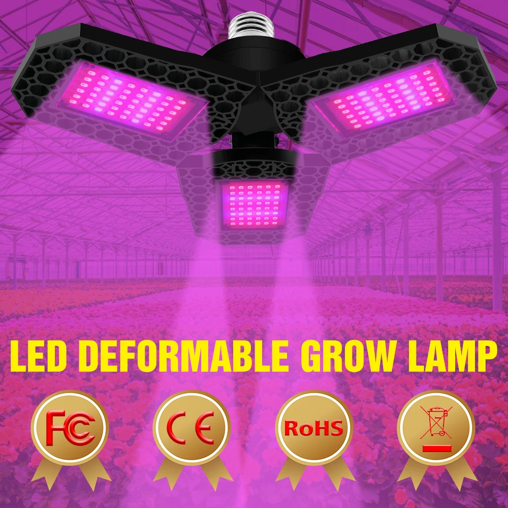 

E27 LED Grow Light Full Spectrum Phyto Lamp LED Fitolamp 220V Plant Seedling Bulb 110V E26 Plant Grow Tent Bombilla 100 200 300W
