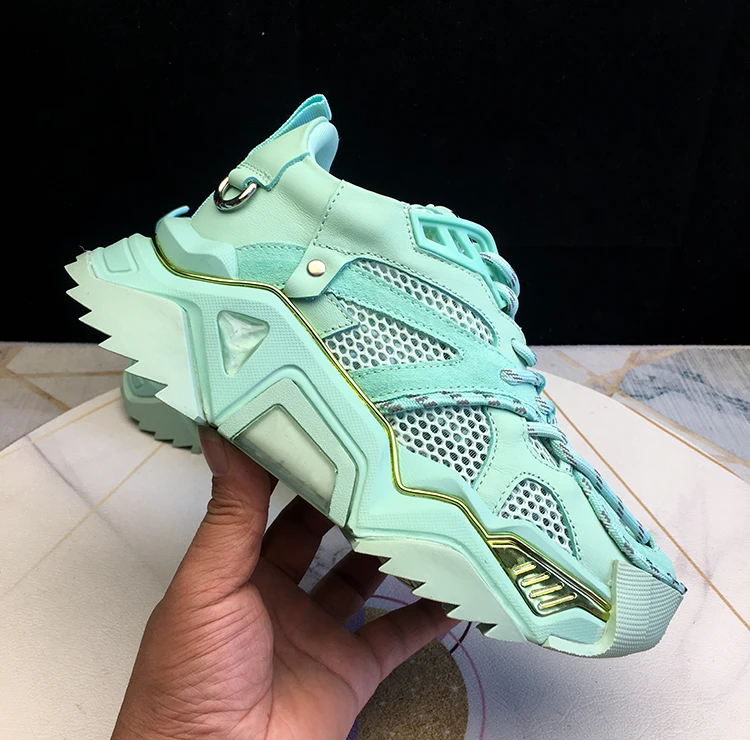 

2021 Top Quality Genuine Leather Buffalo Shoes Platform London Women Casual Sneakers Summer Brand Luxury Dad Shoes