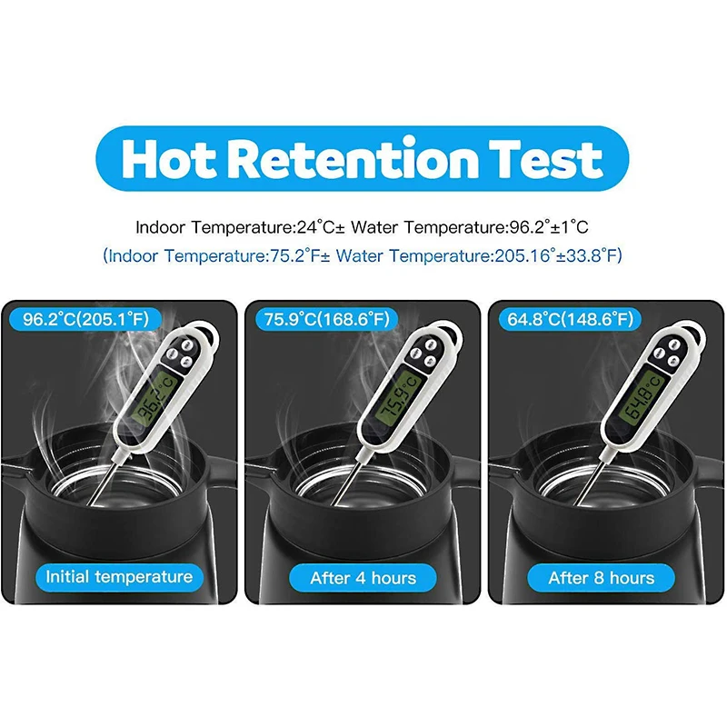 Стеклянный чайник для кофе из нержавеющей стали 304 с двойными стенками и