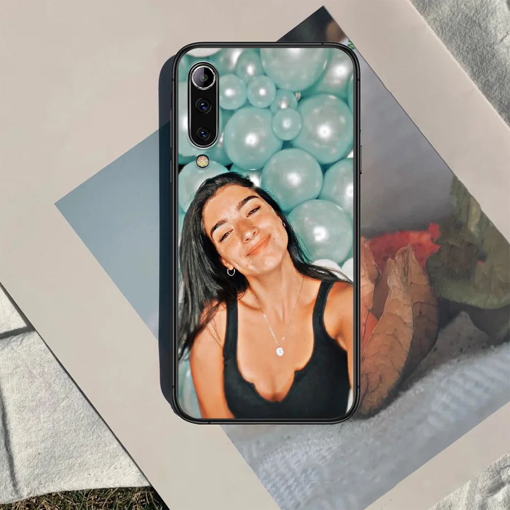 

dixie damelio Phone case For Xiaomi Mi note 10 A3 9 MAX 3 A2 8 9 Lite Pro ultra black Hoesjes 3D Etui Silicone Coque Painting