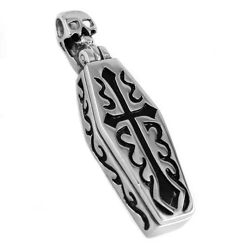 Крест гробы череп человеческая Модель Подвеска из нержавеющей стали ювелирные