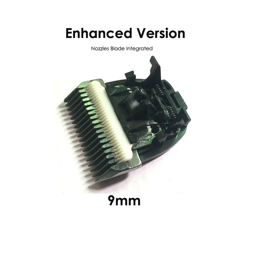 Enhanced size 9mm Улучшенное лезвие для собак CP9600 профессиональная машинка для стрижки животных, триммер, Дополнительное лезвие, запасная головка, насадки, лезвие, интегрированное для CP-9600 - Цвет: Enhanced size 9mm