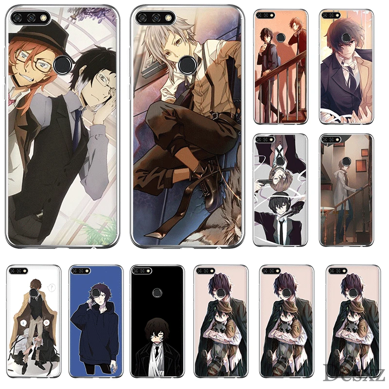 Чехол для мобильного телефона Huawei Honor View 20 Lite Pro 6A 6C 7A 8 8X 9 9X 10 Play Hard Cover Anime Bungou Stray