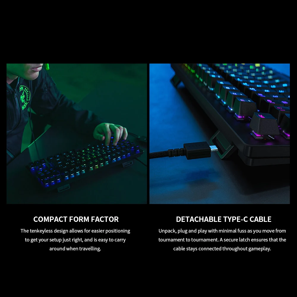 Механическая игровая клавиатура Razer Huntsman Tournament Edition линейный оптический