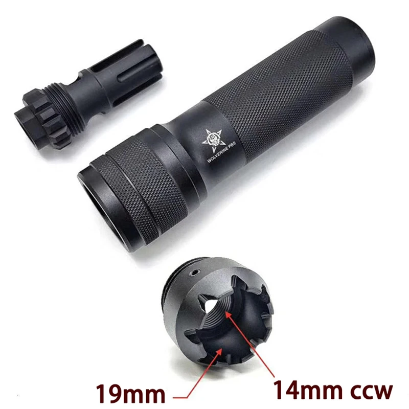 

Unique 14mm CCW and 19mm Airsoft Suppressor Barrel Extension Tube Decroative Cap M4 416 Silencer AR-15 Accessory Mulffer Parts