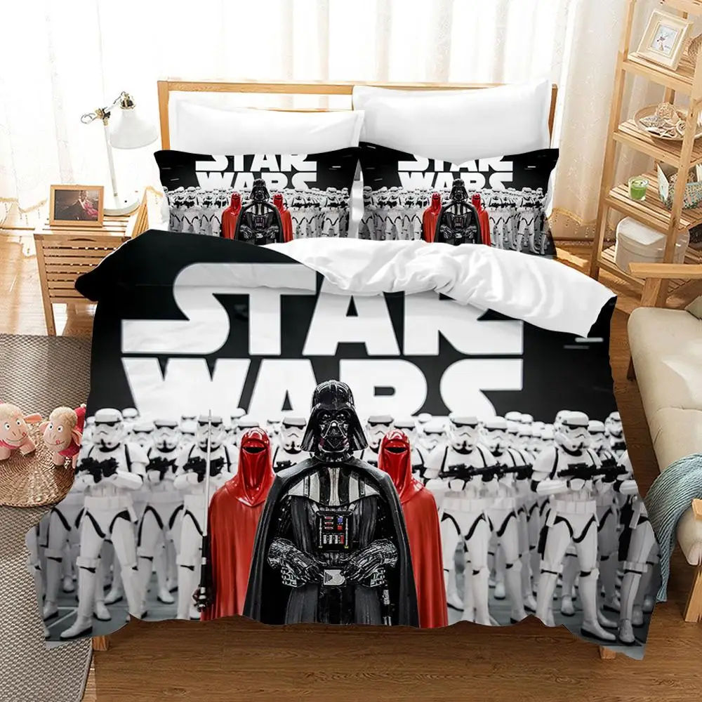 

Thick Disney Star Wars Bedding Sets Duvet Cover Home Textile Single Queen King Size Bedding Set Bed Sheets Pillowcases Bed Linen