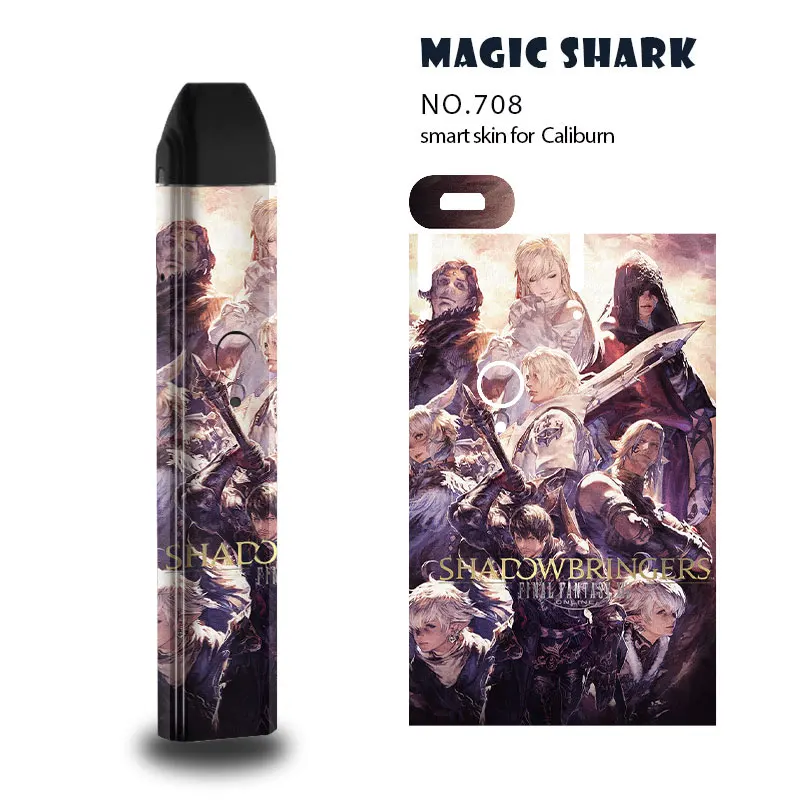 Magic Shark God of War череп Джокер Final Fantasy ПВХ чехол для Caliburn кожи наклейка Uwell