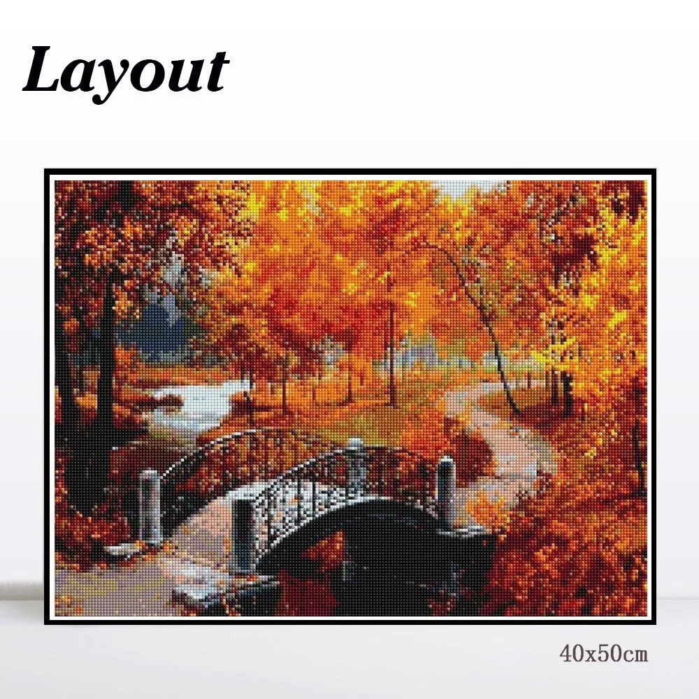 Алмазная живопись пейзаж стразы полный квадрат 5D алмазная вышивка крестиком