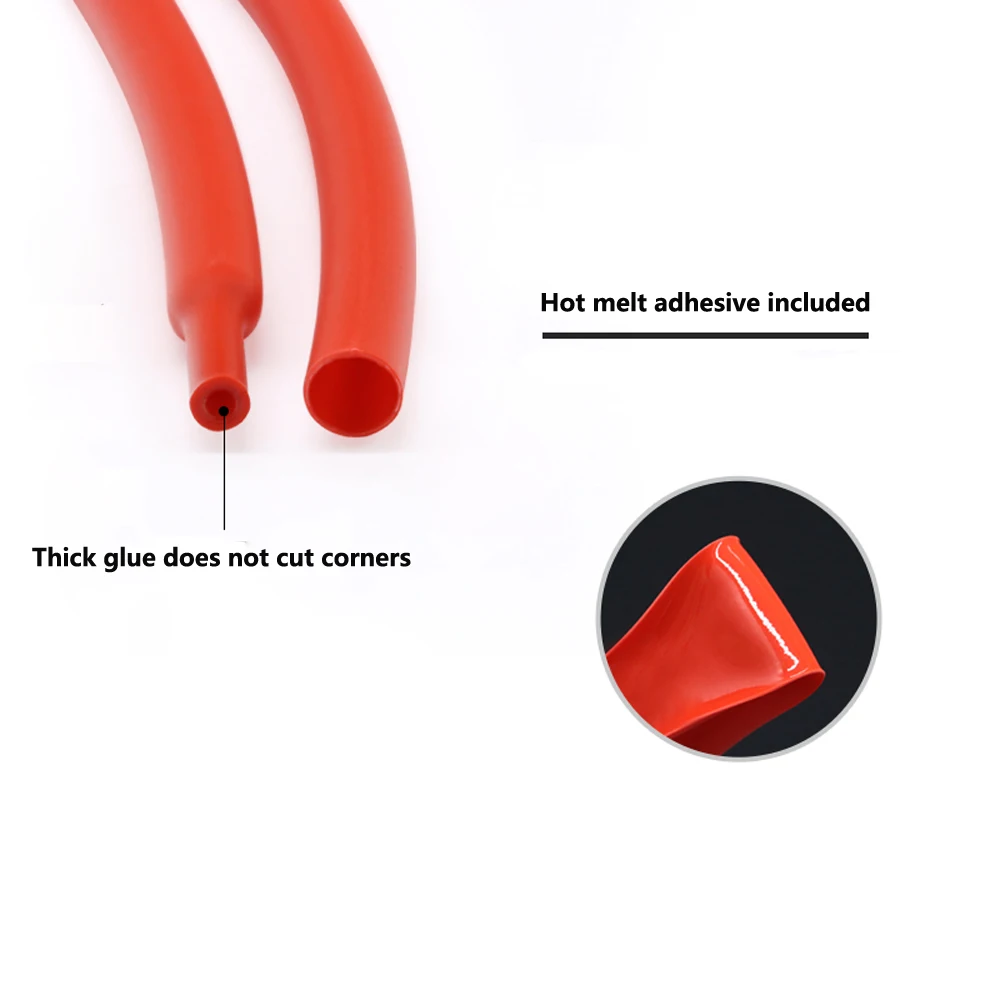 Ф8 мм 4:1 термоусадочная трубка с клеевым покрытием водонепроницаемые