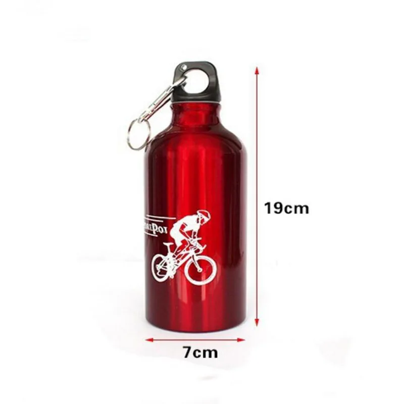 Бутылка для воды 500 мл велосипедная бутылка алюминиевый сплав спорта на открытом