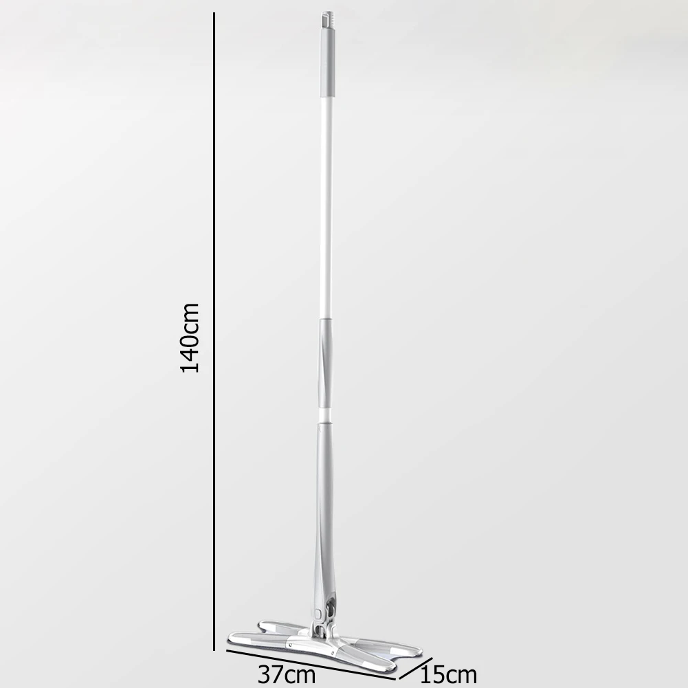 

X-shaped Microfiber Floor Mop 360 Rotating Cleaning with 2pcs Reusable Microfiber Pads Hand-washing Flat Mop for Wet and Dry