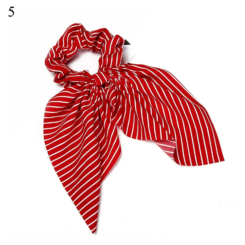 Резинка для волос с цветочными полосками резинка принтом сделай сам узлом и