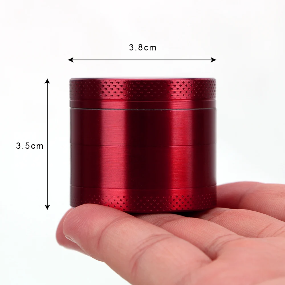 

4-layer Spice Weed Cutter Smoking Pipe Accessories Zinc Alloy Herb Cutter Tobacco Grinder Household Commodity