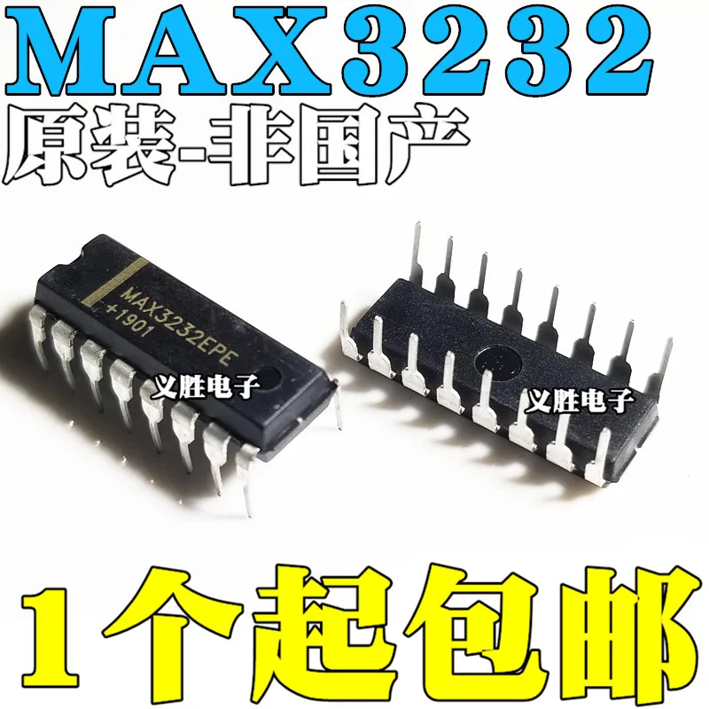

Новый и оригинальный MAX3232EPE MAX3232CPE DIP16 RS232