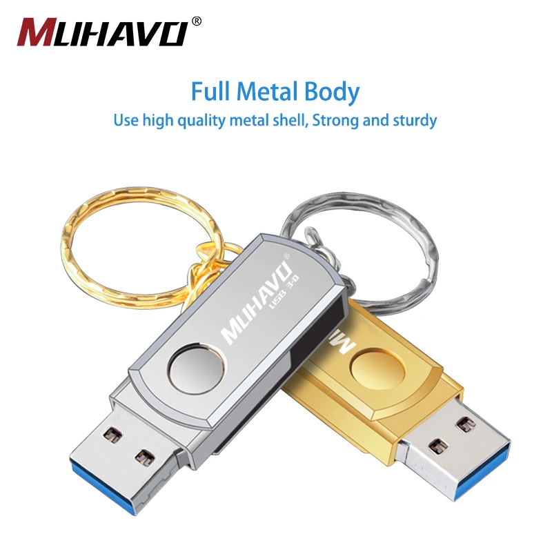 Высокоскоростной usb флеш накопитель 3 0 16 Гб металлическая ручка 64 ГБ 128