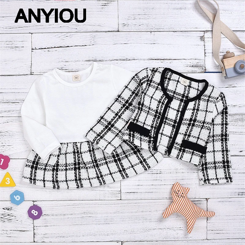 Новые Вечерние и теплые комплекты из 2 предметов модные От 1 до 6 лет одежды для