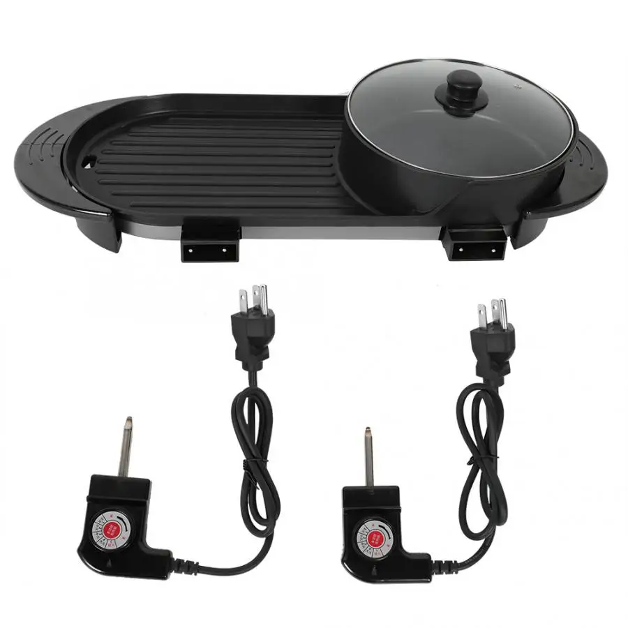 Многофункциональный Сковорода 2 в 1 горячий горшок из алюминиевого сплава