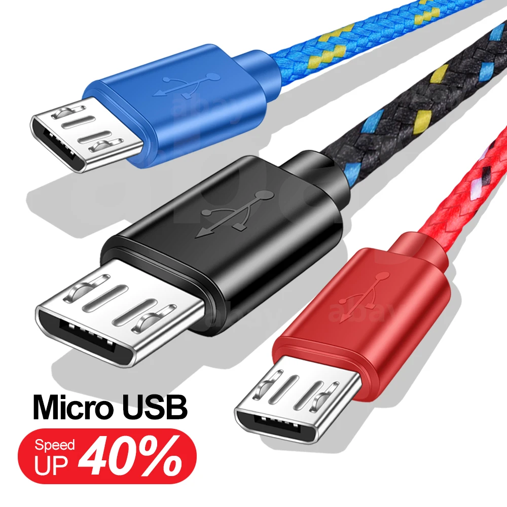 Кабель Micro USB 3А 2м/3м 9 цветов.|Кабели для мобильных телефонов| |