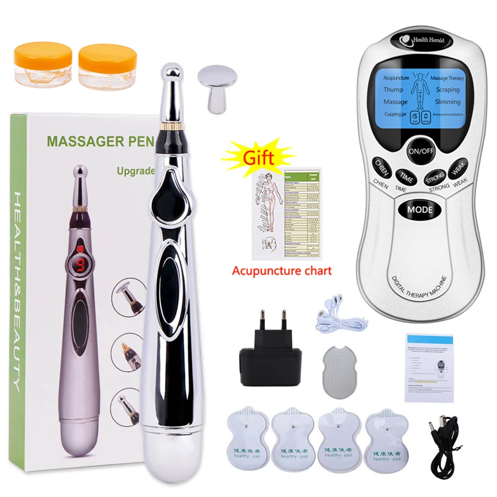 Устройство для стимуляции мышц EMS TENS электронная акупунктурная ручка лазерная