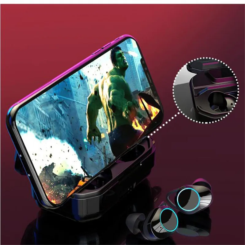 X6 Pro Наушники вкладыши TWS Bluetooth 5 0 наушники зарядный чехол с светодиодный Мощность