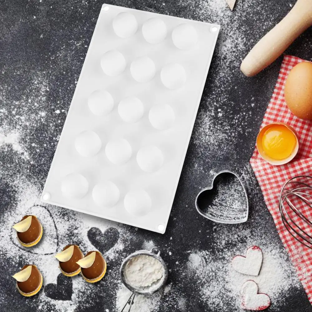 15 отверстий 3D Сферическая форма для торта изготовитель шоколадного мороженого