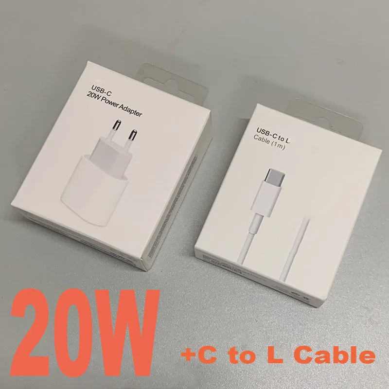 Полувстроенный оригинальный 20 Вт USB C адаптер питания зарядного устройства EU Plug