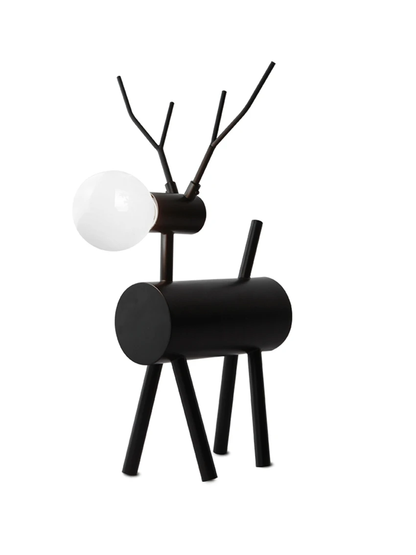 Нордический современный из железа олень настольные лампы детская комната