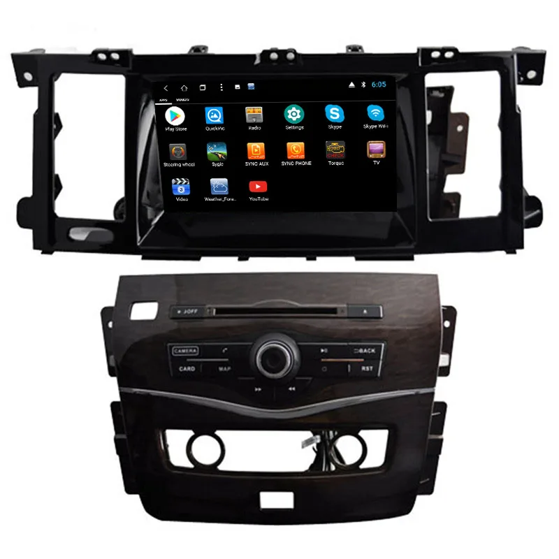 NaviTopia 1024*600 8 дюймов core ram 2G rom 32G Android 1 автомобильный радиоплеер для Nissan Patrol 2015-с