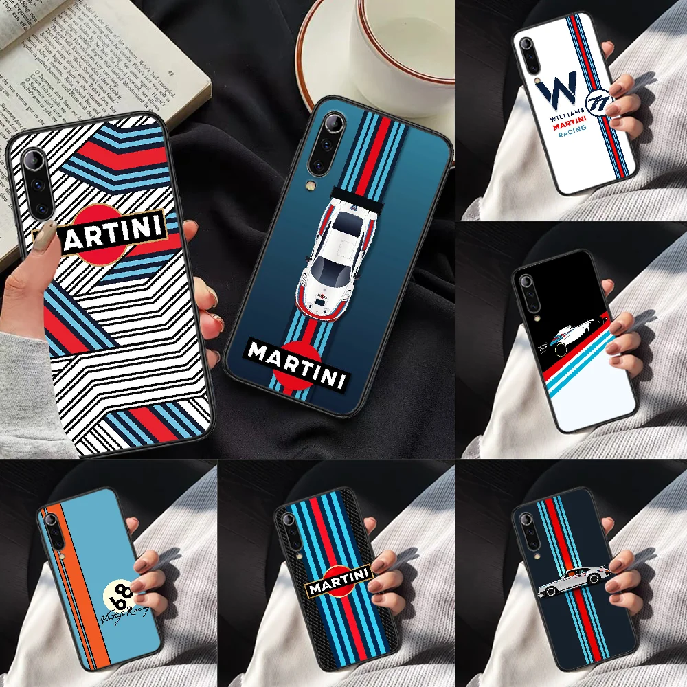 

Martini Racing Car logo Phone Case For XIAOMI MI Note 8 9 T 10 Pro Lite SE A2 A3 POCO X M MAX 2 3 black Cover Pretty Prime
