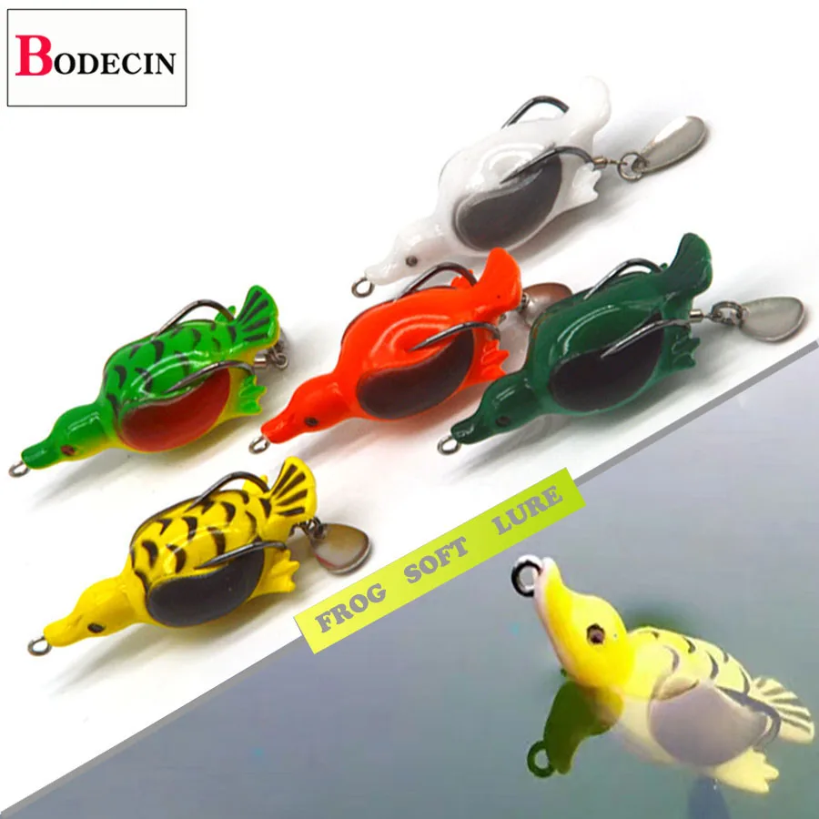 Мягкая пластиковая приманка в виде лягушки со змеиной головой свимбейт для окуня
