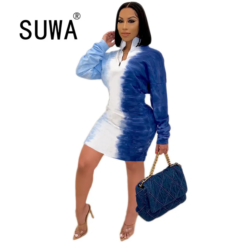 

Autumn Winter New Style Fashion Women O-Neck Sweatshirt Long Shirt Casual Long Sleeve Pullove Dress Robe Femme Dress