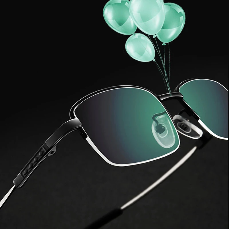 Очки для чтения EVUNHUO из титанового сплава очки с прогрессивными линзами мужские и