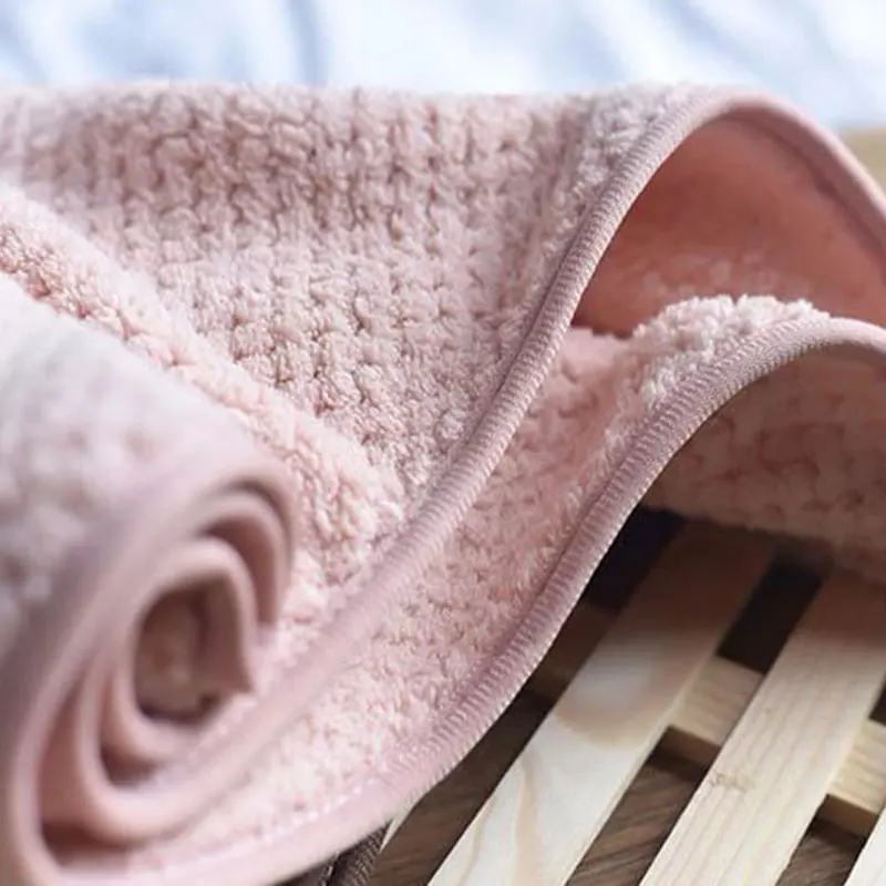 

Microfiber Bath Towel Hair Dry Quick Drying Lady Bath Towel Soft Shower For Woman Turban Head Wrap Bathing Tools FEA889