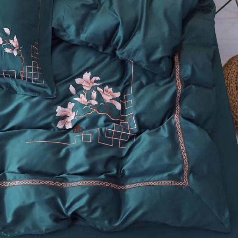 Роскошный комплект постельного белья из египетского хлопка в китайском стиле с