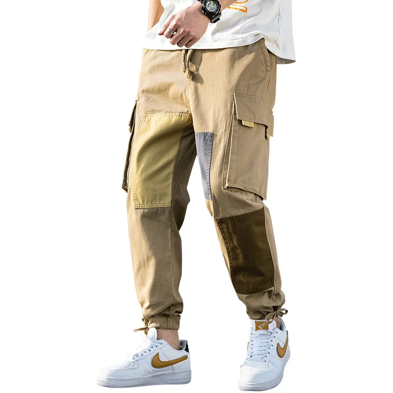 2020 уличная джоггеры брюки в стиле хип хоп для мужчин с большими карманами Штаны
