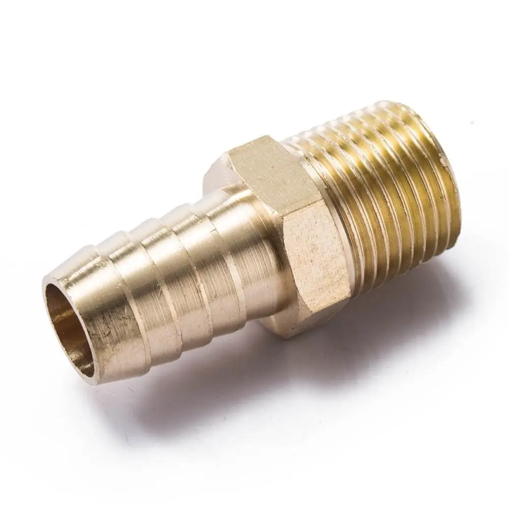 Латунный 1/2 &quotMNPT x 5/8&quot шланг Барб фитинг для BMW VW AUDI вакуумная линия/Топливный