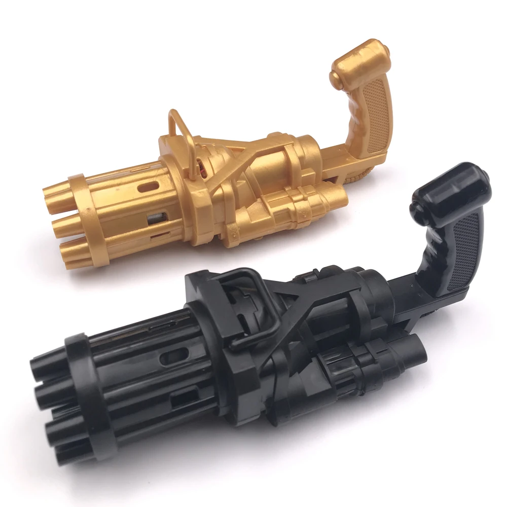 

Kids Automatic Gatling Bubble Gun Toys Summer Soap Water Bubble Machine 2-in-1 Electric Bubble Machine For Children Gift Toys