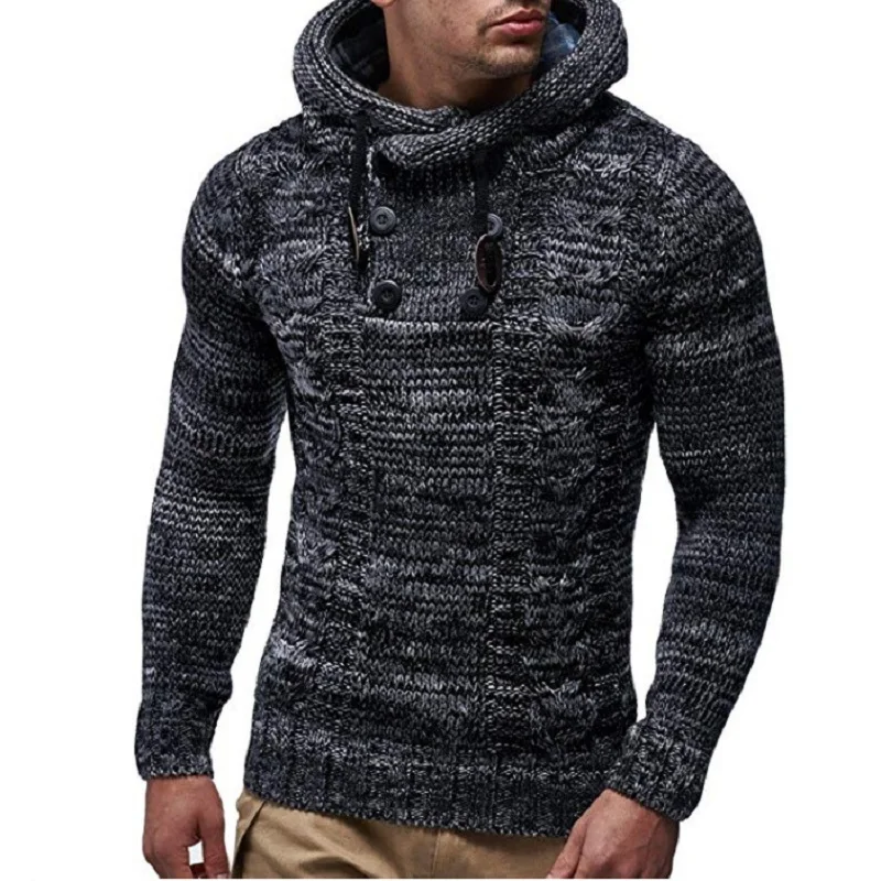 

ZOGAA Autumn Winter Men's Slim Turtleneck Sweater Fashion Leisure Hot Sale Long-sleeved Warm Large Size All-match Pullovers Chic